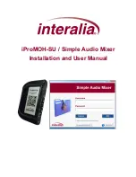 Interalia iProMOH-SU User Manual предпросмотр