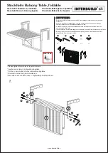 Preview for 1 page of Interbuild Stockholm Balcony Table foldable Assembly Instructions