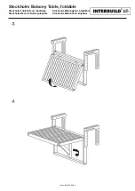 Preview for 3 page of Interbuild Stockholm Balcony Table foldable Assembly Instructions