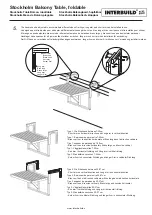 Preview for 4 page of Interbuild Stockholm Balcony Table foldable Assembly Instructions