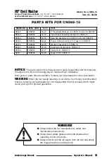 Preview for 19 page of Interchange CN565-15 Operator'S Manual