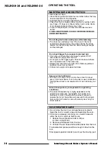 Preview for 14 page of Interchange NSJH38-34 Operator'S Manual