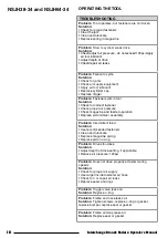 Preview for 16 page of Interchange NSJH38-34 Operator'S Manual