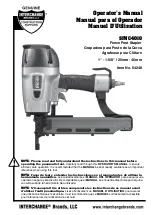 Preview for 1 page of Interchange SFNC4010 Operator'S Manual