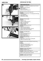 Preview for 18 page of Interchange SFNC4010 Operator'S Manual