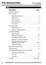 Preview for 2 page of Interchange SGSW5016 Operator'S Manual