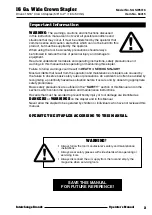 Preview for 3 page of Interchange SGSW5016 Operator'S Manual