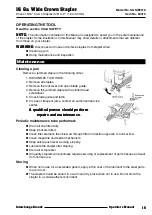 Preview for 15 page of Interchange SGSW5016 Operator'S Manual