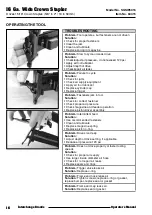 Preview for 16 page of Interchange SGSW5016 Operator'S Manual