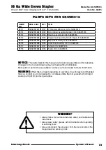 Preview for 19 page of Interchange SGSW5016 Operator'S Manual