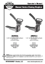 Preview for 1 page of Interchange SHB100-A Operator'S Manual