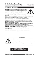 Preview for 3 page of Interchange SN5016 Operator'S Manual