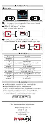 Preview for 1 page of Intercoax EPR-1001 Installation Manual