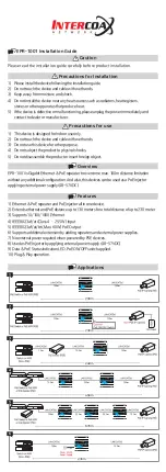 Preview for 2 page of Intercoax EPR-1001 Installation Manual