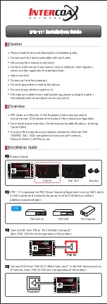 Предварительный просмотр 1 страницы Intercoax EPR-111 Installation Manual