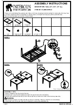 Предварительный просмотр 1 страницы Intercon BT-TA-4082-WHS-C Assembly Instructions