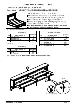 Предварительный просмотр 1 страницы Intercon TU-BR-5285KS-VOK-FB Assembly Instructions