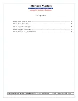 Preview for 5 page of Interface Masters TAHOE 8824 User Manual