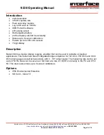 Preview for 2 page of Interface BlueDAQ 9330 Operating Manual