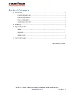 Preview for 2 page of Interface IFVF-2.5K Installation & User Manual