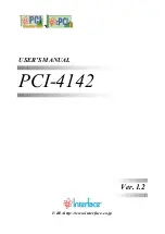 Interface PCI-4142 User Manual preview