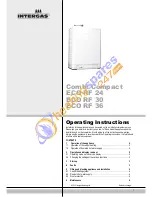 Preview for 1 page of Intergas Combi Compact ECO RF 24 Operating Instructions