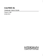 Предварительный просмотр 1 страницы Intergraph InterRAID-8e Hardware User'S Manual