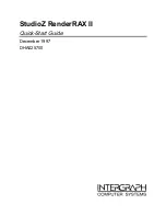 Intergraph StudioZ RenderRAX II Quick Start Manual preview