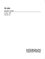 Предварительный просмотр 1 страницы Intergraph TD-260 System Manual