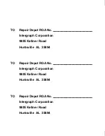 Предварительный просмотр 109 страницы Intergraph TD-260 System Manual