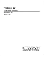 Intergraph TDZ 2000 GL1 Manual preview
