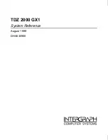 Intergraph TDZ 2000 GX1 System Reference Manual preview