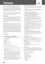 Предварительный просмотр 7 страницы Interline 57100252 Instruction Manual