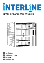 Interline ROYAL DELUXE SAUNA Instruction Manual preview