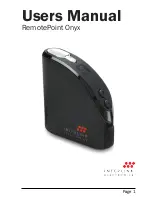 Interlink electronics RemotePoint Onyx User Manual preview