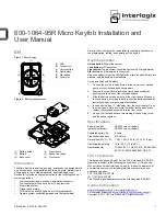 Interlogix 600-1064-95R Installation And User Manual preview