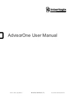 Preview for 1 page of Interlogix advisorone User Manual