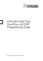 Preview for 1 page of Interlogix ATS125 Programming Manual