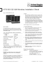 Interlogix ATS1831 Installation Sheet предпросмотр