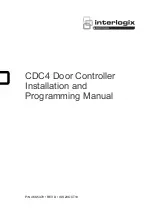 Preview for 1 page of Interlogix CDC4 Installation And Programming Manual