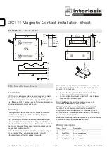 Interlogix DC111 Installation Sheet предпросмотр