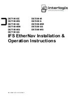 Preview for 1 page of Interlogix DE7100-EE Installation & Operation Instructions