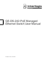Preview for 1 page of Interlogix GE-DS-242-PoE User Manual