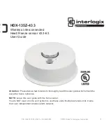 Interlogix HDX-135Z-433 User Manual preview