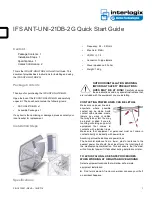 Предварительный просмотр 1 страницы Interlogix IFS ANT-UNI-21DB-2G Quick Start Manual