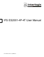 Interlogix IFS ES2001-4P-4T User Manual предпросмотр