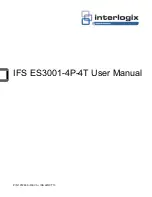 Preview for 1 page of Interlogix IFS ES3001-4P-4T User Manual