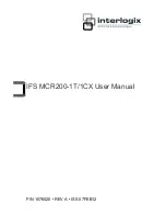 Interlogix IFS MCR200-1T/1CX User Manual preview