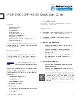 Preview for 1 page of Interlogix IFS NS4802-24P-4S-2X Quick Start Manual