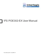 Preview for 1 page of Interlogix IFS POE302-EX User Manual